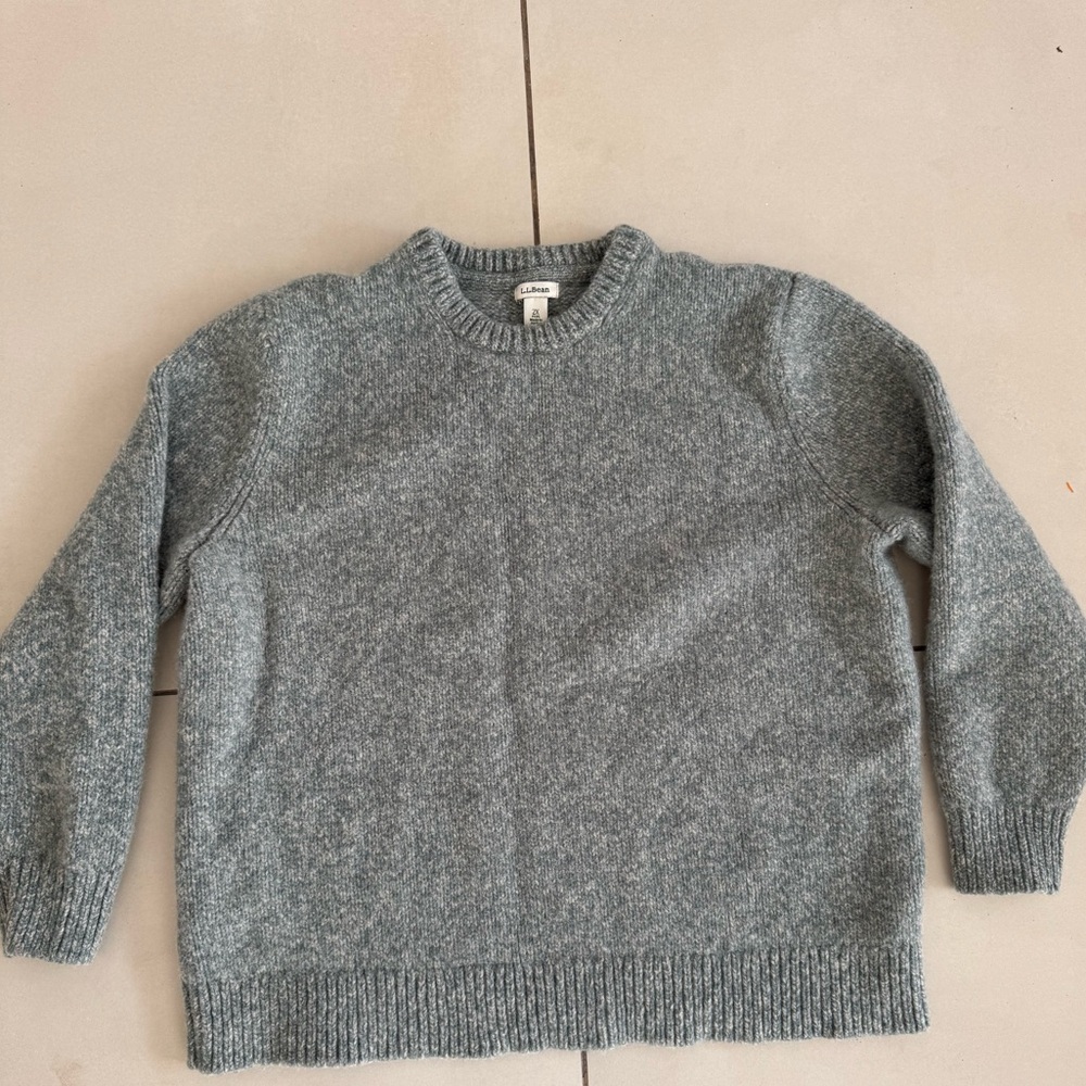 L.L. Bean Heathered Blue Sweater
